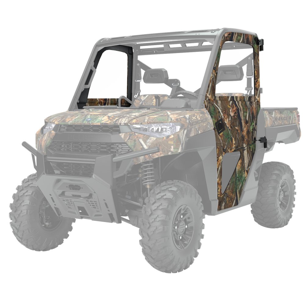 Polaris Zip Window Door - Front - Canvas - Camo Item # 2882903 